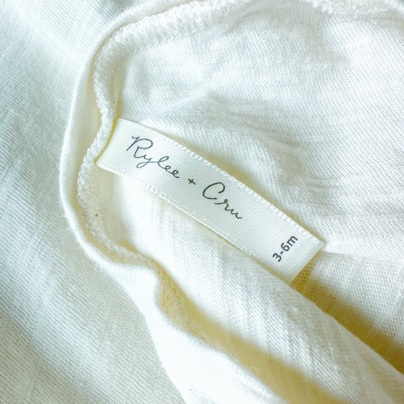 Rylee + Cru | Infant Raw Edge Long Sleeve Tee (3-6 mos) - Picture 4 of 4